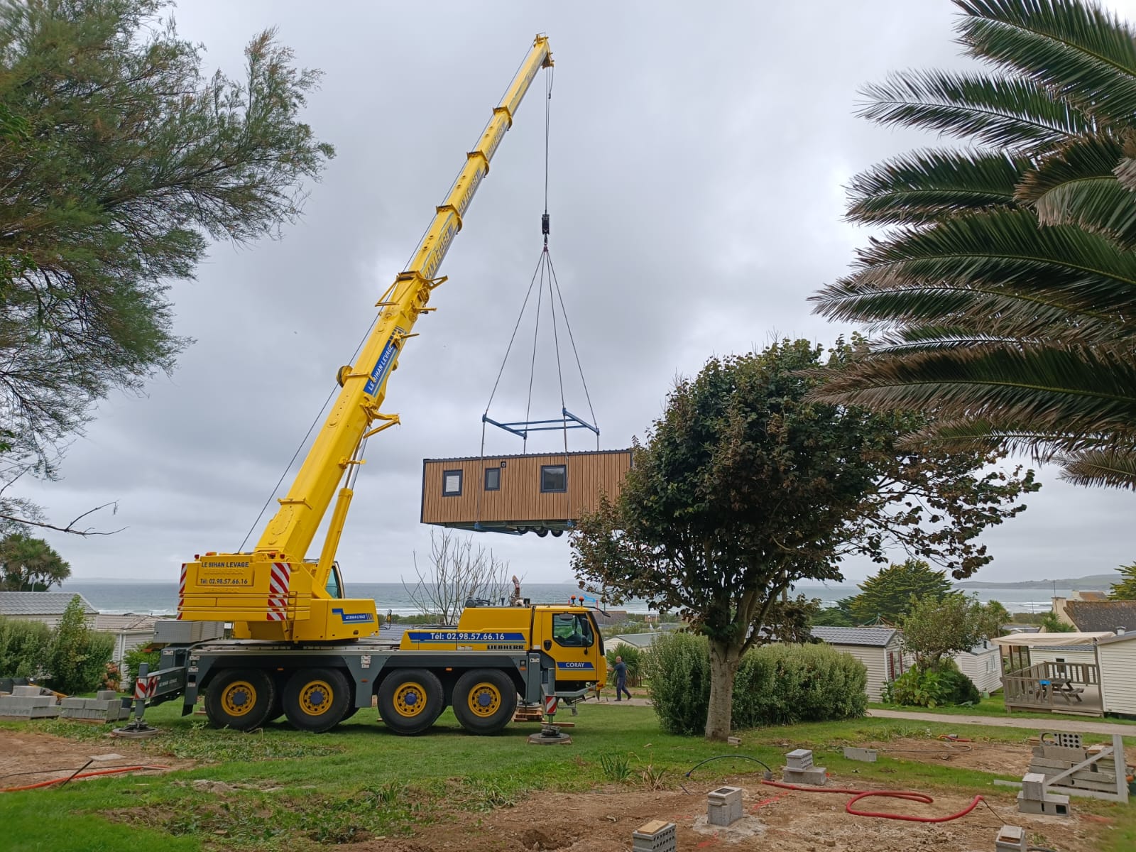 Levage mobile-home levage mobile home bretagne le bihan